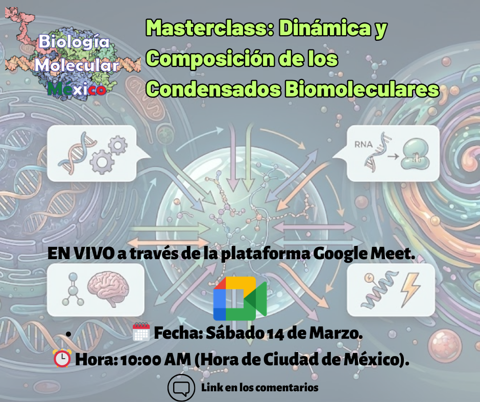 Masterclass: Dinámica y Composición de los Condensados Biomoleculares